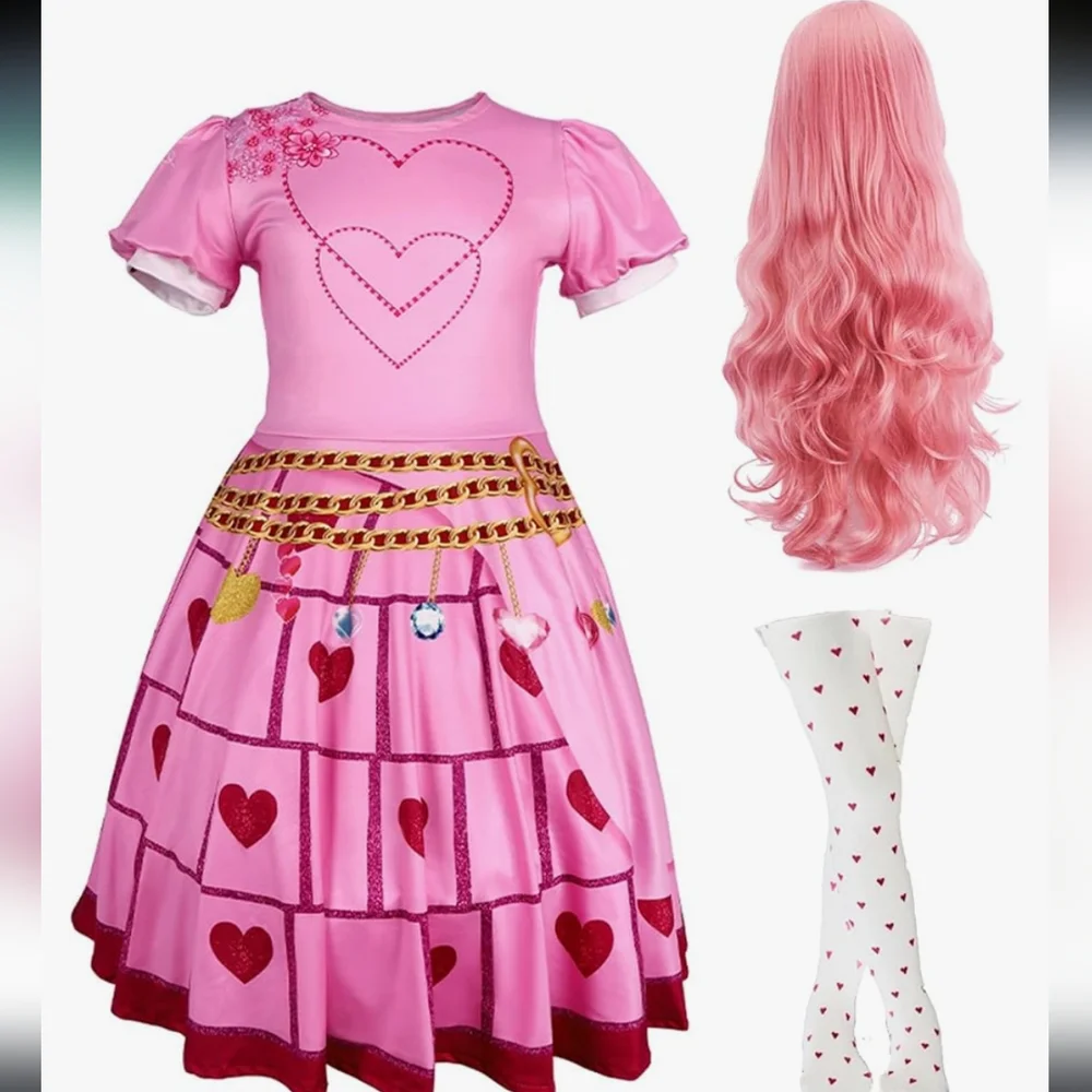 New Outfit. Princess Cosplay Halloween 4-Piece Set Necklace Also Included SZ 5